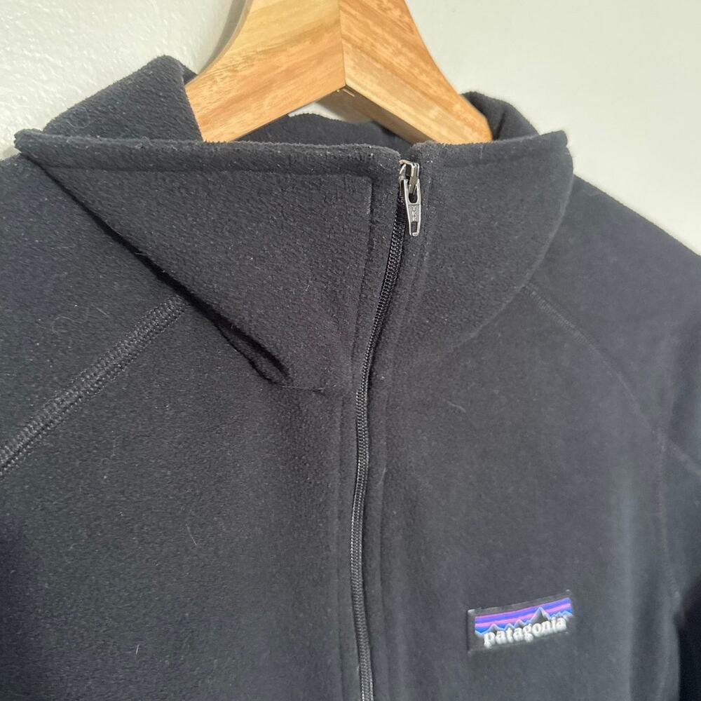 Women's Size M Black Patagonia Micro D Quarter-Zip Fleece Pullover Recycled - Picture 7 of 10